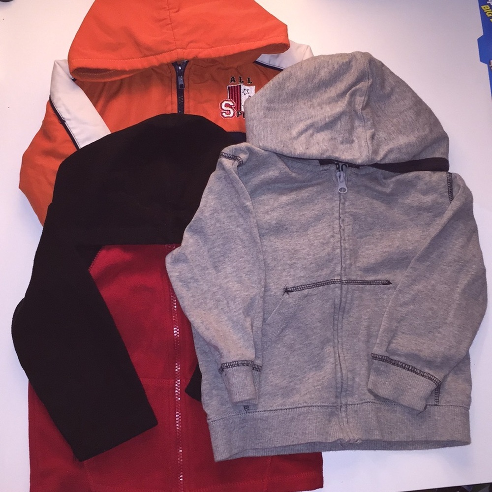 3️⃣ Three Hoodies 2T